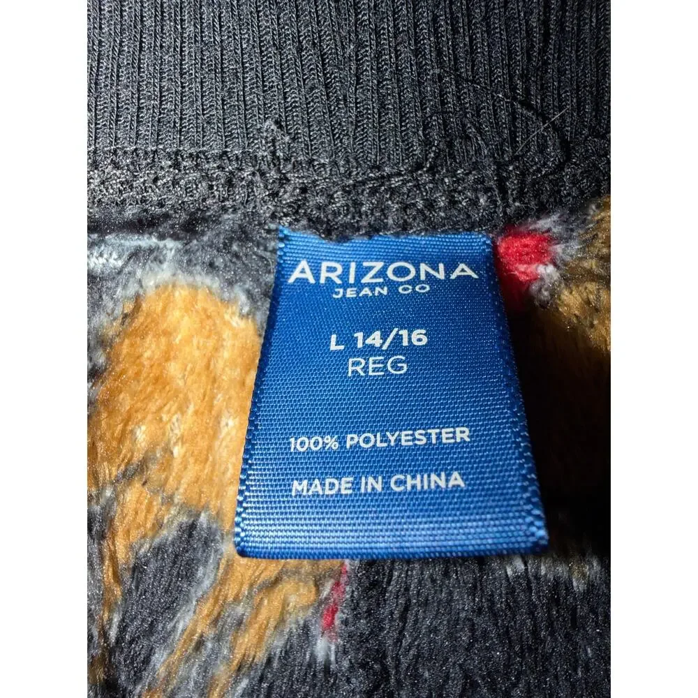 Arizona “Reindeer” Soft Fleece Lounge Pants Size YL 14/16
